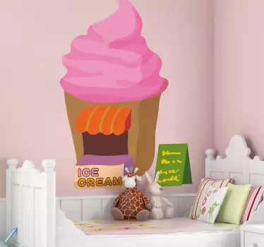 Icecream Seller Kids Sticker - TenStickers