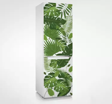 Jungle Trees fridge wrap decal - TenStickers