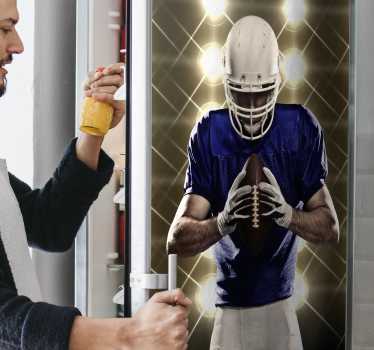 Lit up American football fridge decals - TenStickers
