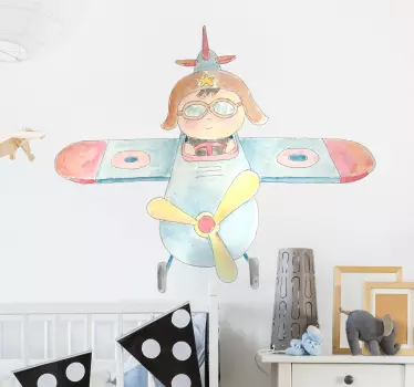 Little Boy Pilot Sticker - TenStickers