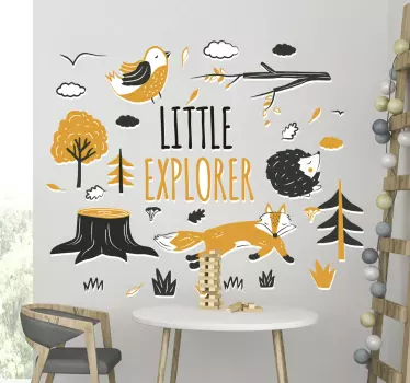 Little explorer wild animal sticker - TenStickers