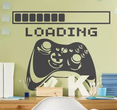LOADING xbox video game wall sticker - TenStickers