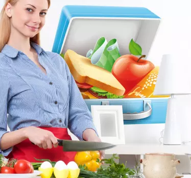 Lunch Box Wall Sticker - TenStickers