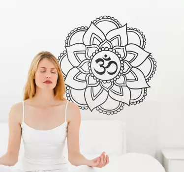 Mandala yoga shala wall decor - TenStickers
