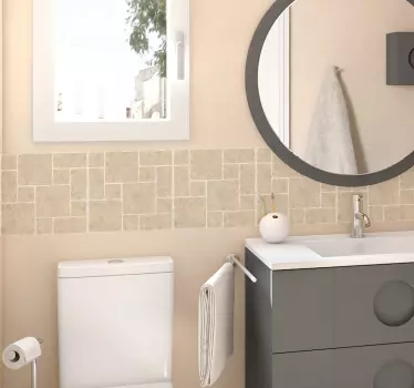 Marble Bathroom Tile Sticker - TenStickers