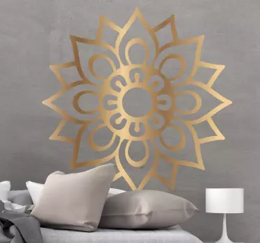 Medieval memory mandala floral wall decal - TenStickers