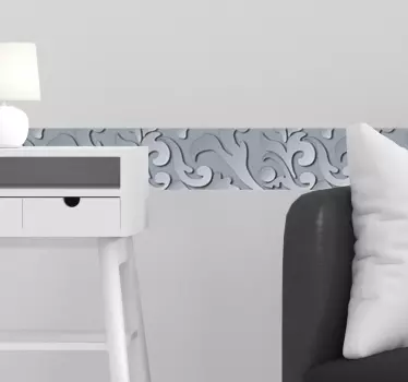 Metal effect  border decal - TenStickers