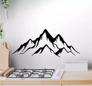 mountains and landscape nature stickers - TenStickers