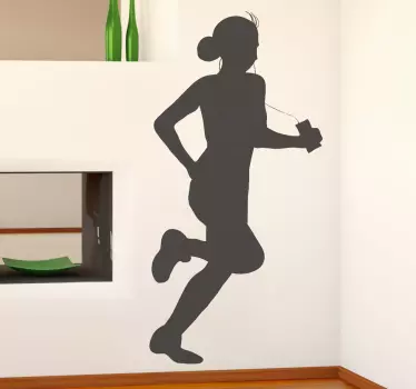 Music Running Wall Sticker - TenStickers