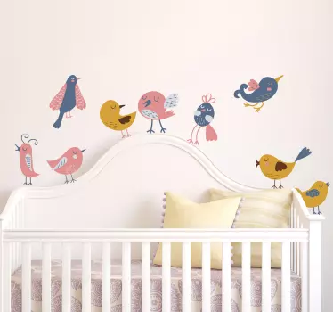 Nine Birds Sticker Collection - TenStickers