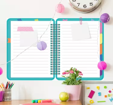 Notebook Whiteboard Sticker - TenStickers