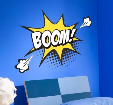 Onomatopoeia pop cartoon wall sticker - TenStickers