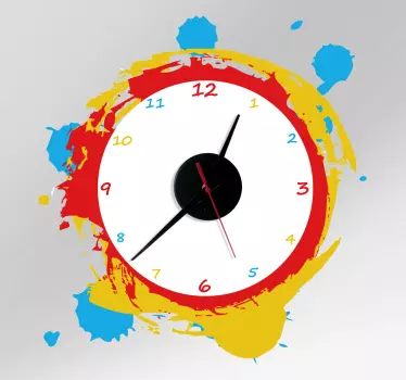 Paint! Clock Sticker - TenStickers