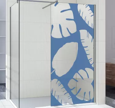 Palm Leaf shower sticker - TenStickers