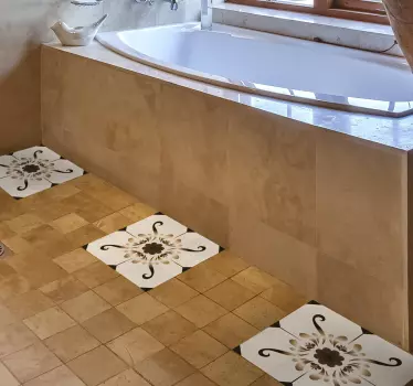 Pattern vinyl sticker floor tile decal - TenStickers