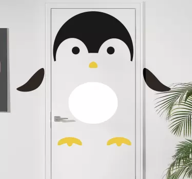 Penguin Door Sticker - TenStickers