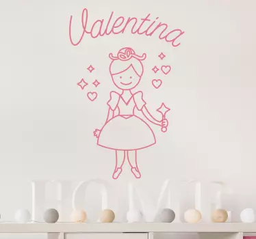 Personalised Magical Fairy Wall Sticker - TenStickers