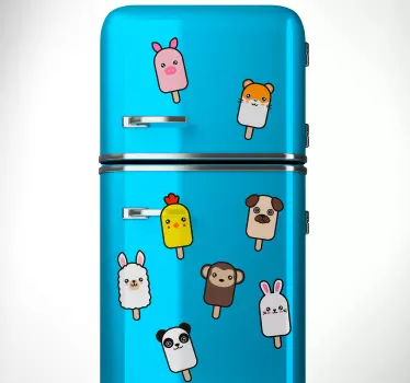 Popsicle Animal Wall Stickers - TenStickers
