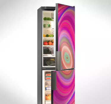 Psychodelic fridge wrap - TenStickers