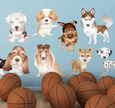 Puppy Club Sticker Collection - TenStickers