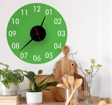 Round Wall Clock Sticker - TenStickers