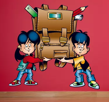 School Bag Decal - TenStickers