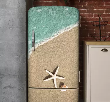 Sea shell fridge wrap - TenStickers