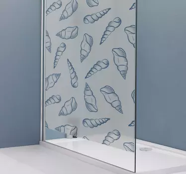 Seashell shower decal - TenStickers