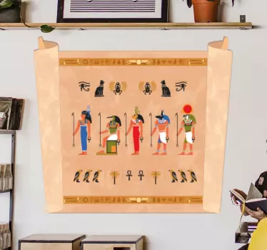 Set of ancient Egyptian prints Religion Stickers - TenStickers