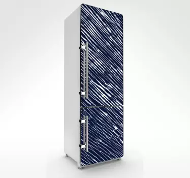 Shibori  fridge wrap decal - TenStickers