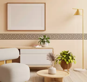 Simple Greek Border Sticker - TenStickers