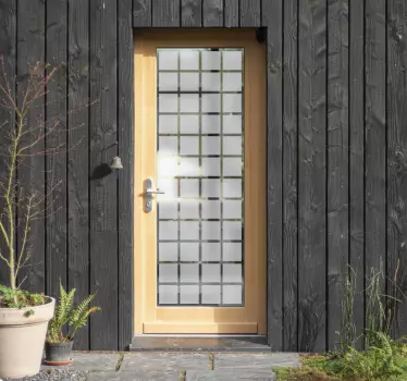 Square for door vinyl square - TenStickers