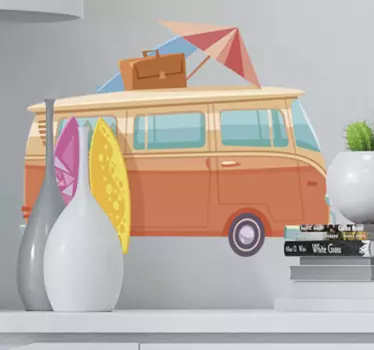 summer van surf decal - TenStickers
