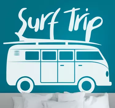 Surf Trip surf decal - TenStickers
