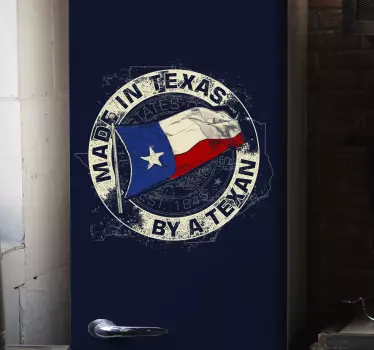 Texas flag fridge decals - TenStickers