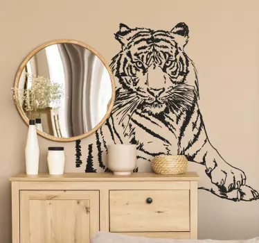 Tiger Wall Sticker - TenStickers
