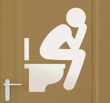 Toilet Icon Sticker - TenStickers