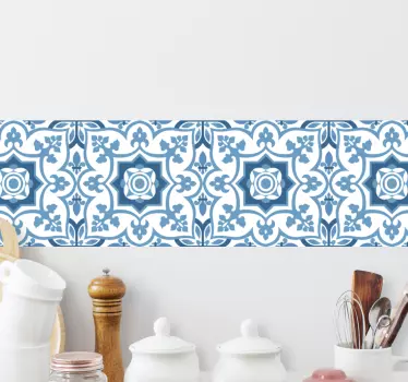 Traditional vintage portuguese blue tiles  tile transfer - TenStickers
