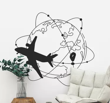 Travel the world wall decal - TenStickers