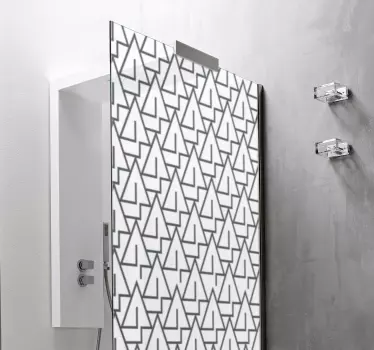 Triangles shower sticker - TenStickers