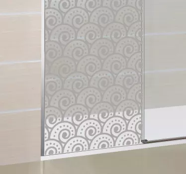Tsunami Wave Shower Sticker - TenStickers