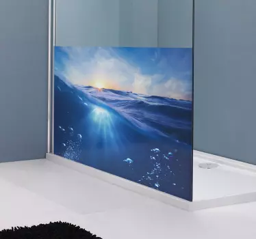 Under the Water Glass Decal - TenStickers