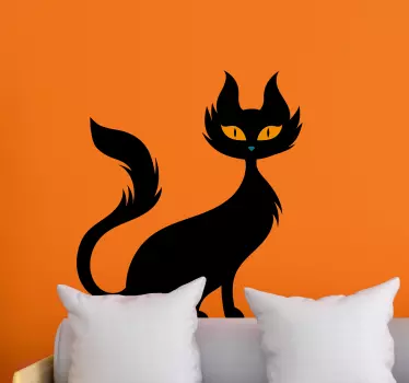 Unlucky black cat Home Wall Sticker - TenStickers