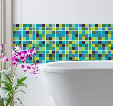 Vintage bathroom tiles wall decor - TenStickers