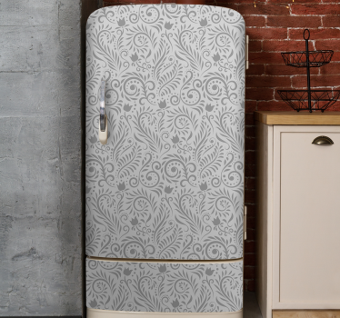 Vintage ornamental flowers background fridge decals - TenStickers