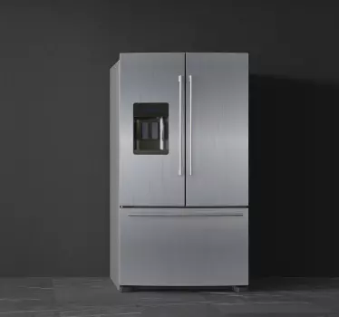 Vinyl Fridge Steel fridge sticker - TenStickers