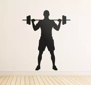 Weight Lifter Wall Sticker - TenStickers