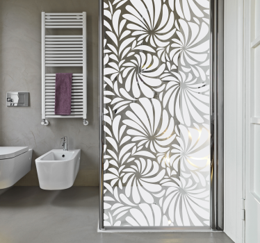 White sheets shower decal - TenStickers