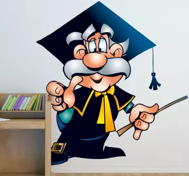 Wise Teacher Sticker - TenStickers