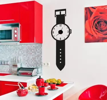 Wristwatch Clock Sticker - TenStickers